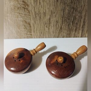 Wooden Salt and Pepper Shakers